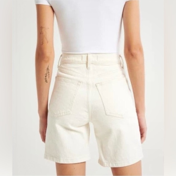 Abercrombie & Fitch The 7” Dad Short High Rise Curve Love Cream Size 37|24 - Picture 6 of 6